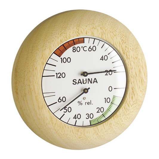 【TFA】毛髮溫濕度計 三溫暖用指針型 Sauna-Thermo -Hygrometer