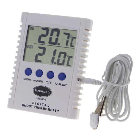【BRANNAN】數字式最高最低溫度計 附警報 Hi/Lo Memory Thermometer