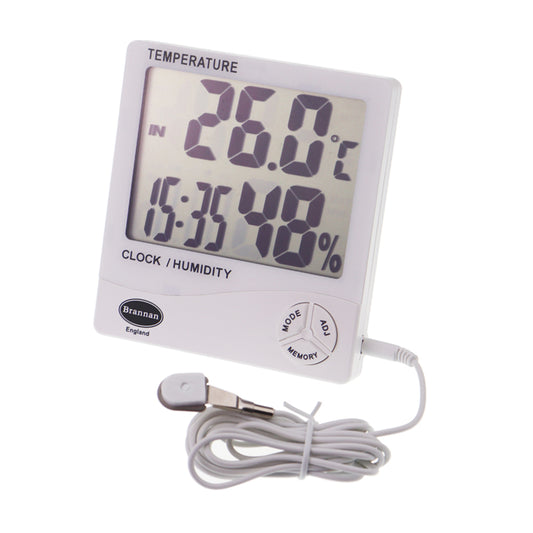 【BRANNAN】數字式最高最低溫濕度計 附鬧鐘 Hi/Lo Memory Thermo-Hygrometer