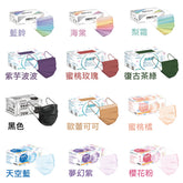 【MOTEX 摩戴舒】雙鋼印 醫療口罩 平面成人口罩 醫療用口罩 黑色/紫色/藍色/粉紅 (50入/盒)