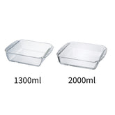 【HARIO】方形焗烤盤 1.3L & 2.0L(HKOZ-130-BK/HKOZ-200-BK)可烤箱・微波