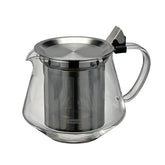 【HARIO】CLEAR BREW 單手沖泡茶壺 600ml 耐熱玻璃 不鏽鋼濾網 單手倒茶 TPF-60-HSV