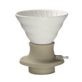 【HARIO】Switch 老岩泥浸漬式濾杯 聰明濾杯 HARIOx陶作坊 象牙白 火山黑