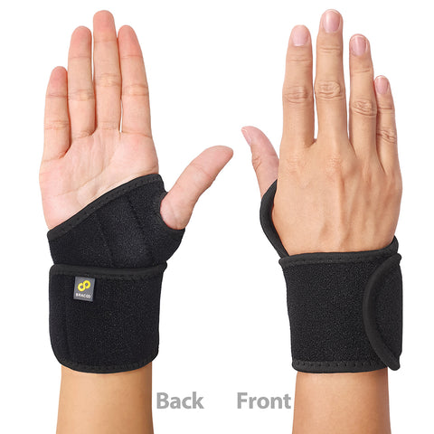【BRACOO 奔酷】人體工學支撐可調護腕 WS11(左/右手請分開選用)