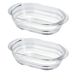 【HARIO】 長型焗烤盤2件組(600mlx2/HGZO-1812)