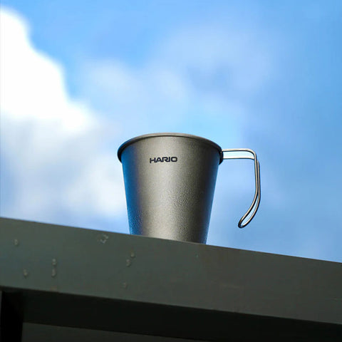 【HARIO】V60鈦金屬杯 350ml 鈦杯  露營咖啡杯 SMTI-35-TSV