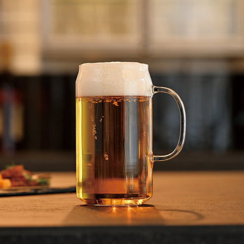 【HARIO】啤酒罐玻璃杯 450ml 透明玻璃杯 啤酒杯 氣泡飲杯 冰飲杯 居家露營 HGK-450-M