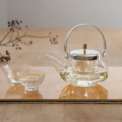 【HARIO】地爐利精緻八角酒器壺杯組 360ml 清酒壺 酒杯組 日本製 IDSG-2004-ESV