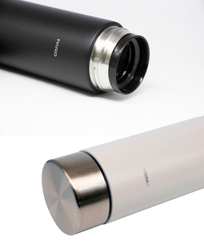 【HARIO】史迪克輕巧隨身瓶 350ml(霧黑/玫瑰金)