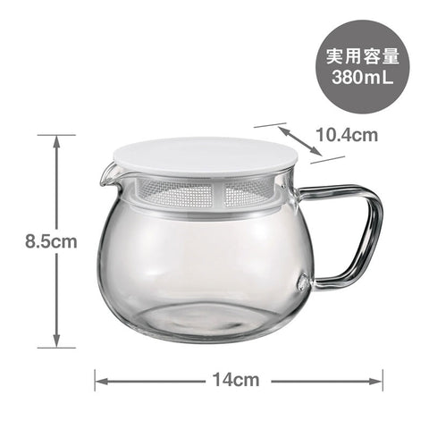 【HARIO】茶乃丸茶壺 380ml 日本製 耐熱玻璃 附濾網茶壺 白黑 TPM-38-W TPM-38-B