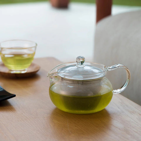 【HARIO】茶茶急須丸形茶壺 450ml 700ml 耐熱玻璃茶壺 不鏽鋼濾網 CHJMN-45T CHJMN-70T