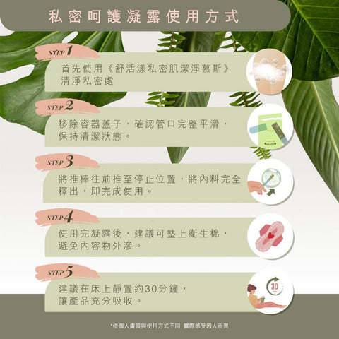 【舒活漾】私密呵護凝露 推管式 3mL 三支組
