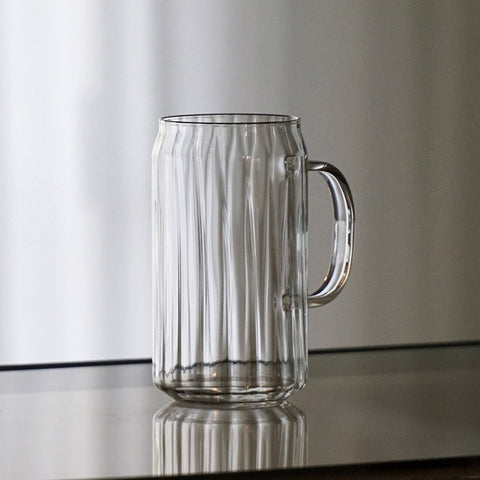 【HARIO】啤酒罐玻璃杯 450ml 透明玻璃杯 啤酒杯 氣泡飲杯 冰飲杯 居家露營 HGK-450-M