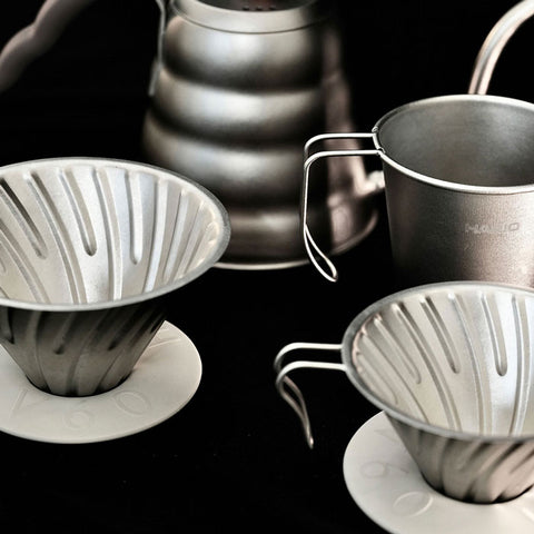 【HARIO】V60鈦金屬濾杯 01/02 鈦濾杯 手沖咖啡濾杯 日本製 VDTI-01-TSV VDTI-02-TSV