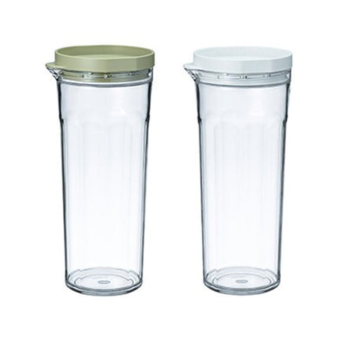 【HARIO】JUSIO Tritan 樹脂王冷水壺 1100ml 橫放可用 耐熱 日本製 FPJ-11-SG/FPJ-11-W