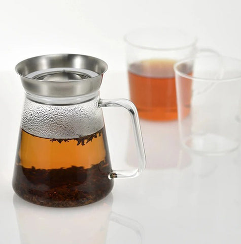 【HARIO】辛普利簡約茶壺 450ml/700ml 360度出水 (TS-45-HSV/TS-70-HSV) 咖啡壺兩用 (V60相容)