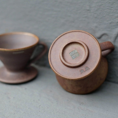 【HARIO】V60 老岩泥品飲杯套組 50ml×2入 咖啡試飲/杯測專用(CUP-TAU-BRS)