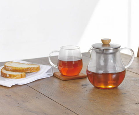 【HARIO】極簡花茶壺 450ml/700ml(TPC-45HSV / TPC-70HSV) 濾網茶壺 泡茶壺