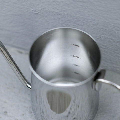 【HARIO】鏡面不鏽鋼手沖壺 400ml 細口壺 台灣製造 (MK-400-SL)