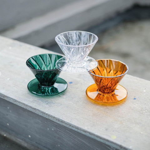 【HARIO】阿爾法01樹脂濾杯  琥珀 / 黑墨綠 / 透明 輕巧耐用 (ADT-01-AB/ADT-01-BG/ADT-01-TB)