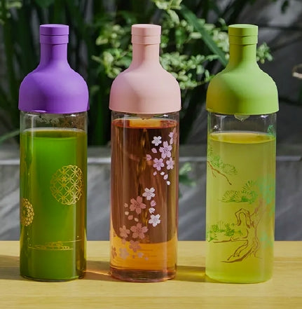 【HARIO】酒瓶冷泡茶壺750ml(江戶紫/松柏綠/櫻花粉)