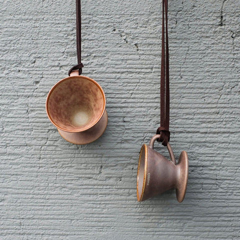 【HARIO】V60 老岩泥品飲杯套組 50ml×2入 咖啡試飲/杯測專用(CUP-TAU-BRS)