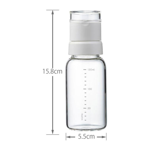 【HARIO】白色芝麻研磨罐150ml 玻璃調味研磨瓶 陶瓷研磨芯 芝麻罐 調味罐 SMGN-150-PGR
