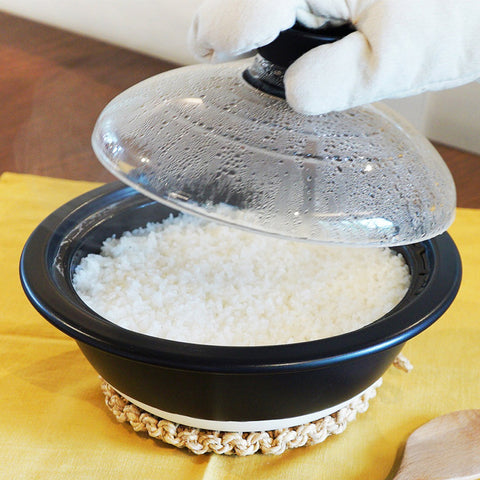 【HARIO】萬古燒深土鍋 2000ml/3000ml 直火適用 導熱均勻 (GDN-225-B/GDN-255-B-W)