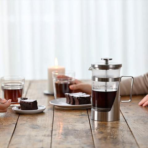 【HARIO】胖胖銀濾壓壺 300ml(THSV-2-HSV)/600ml(THSV-4-HSV)