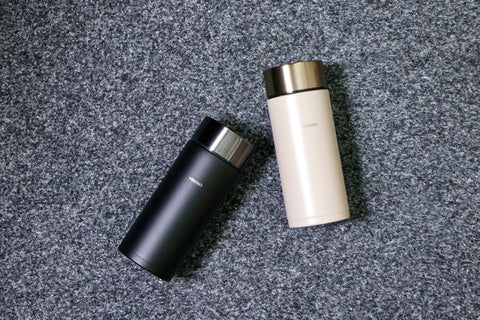 【HARIO】史迪克輕巧隨身瓶 350ml(霧黑/玫瑰金)