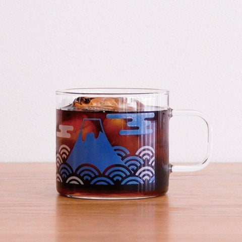 【HARIO】FUJI變色玻璃杯 330ml