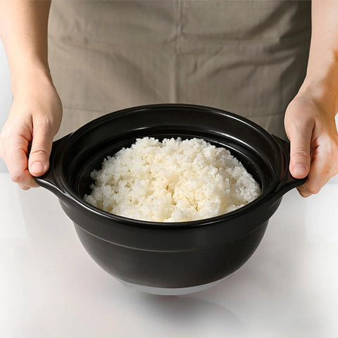 【HARIO】萬古燒蛋形飯釜 1-2杯/2-3杯米 日本製 露營煮飯神器 土鍋炊飯鍋 GNR-150/GNR-200