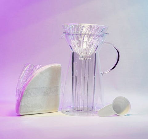 【HARIO】V60玻璃濾杯急速冰咖啡壺 700ml(VIG-02T) 冰咖啡/熱咖啡 一壺完成