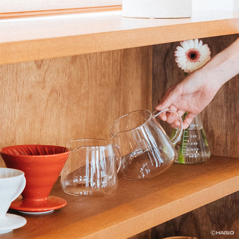 【HARIO】V60經典清透咖啡壺 360ml 600ml 日本製 分享壺 VBS-36 VBS-60