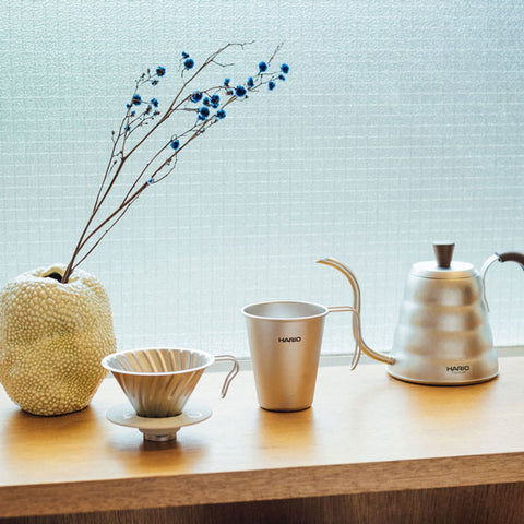 【HARIO】V60鈦金屬濾杯 01/02 鈦濾杯 手沖咖啡濾杯 日本製 VDTI-01-TSV VDTI-02-TSV