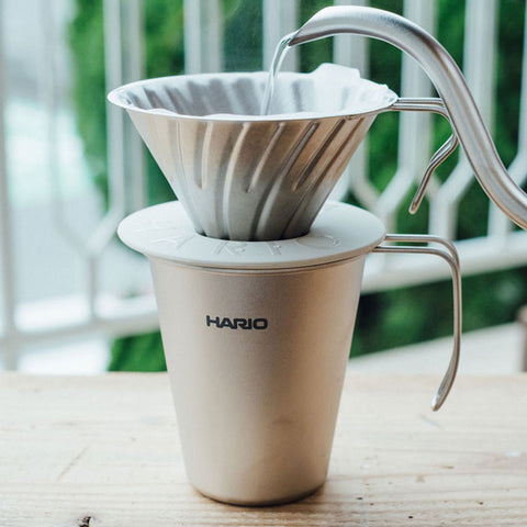 【HARIO】V60鈦金屬濾杯 01/02 鈦濾杯 手沖咖啡濾杯 日本製 VDTI-01-TSV VDTI-02-TSV