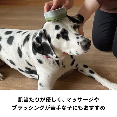 【HARIO】寵物專用兩面刷 硬毛 深綠色(PTS-GTH-OG)/軟毛 芥末黃色(PTS-GTM-MDY)