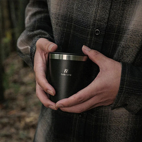 【HARIO】Zebrang 陶瓷塗層真空保溫杯 220ml 隨行杯 保溫杯 黑色 ZB-CTT-220MB