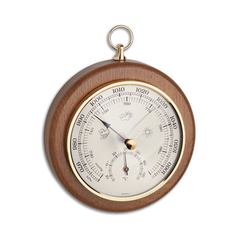 【TFA】大氣壓力溫度計 木框 Baro-Thermometer