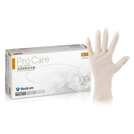 【Medicom】乳膠手套 標準型 Latex Glove, Powder-Free