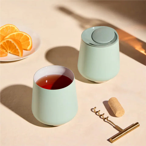 【FELLOW】Ruby 路比 雙層真空陶瓷隨行杯 禮盒兩入組 350ml 12oz