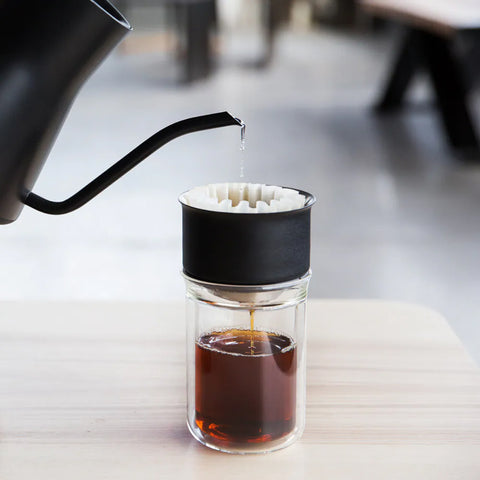 【FELLOW】Dripper [X]不鏽鋼雙層真空濾杯組1-2杯 蛋糕型濾杯 雙層玻璃壺