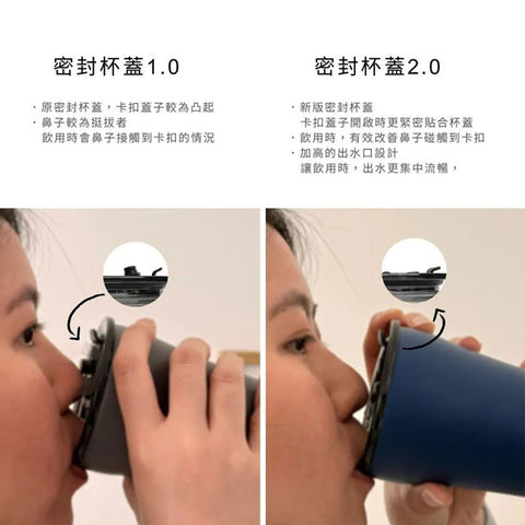 【STTOKE】2.0密封杯蓋 黑色 8oz 12oz 16oz 20oz 保溫杯專用 替換杯蓋