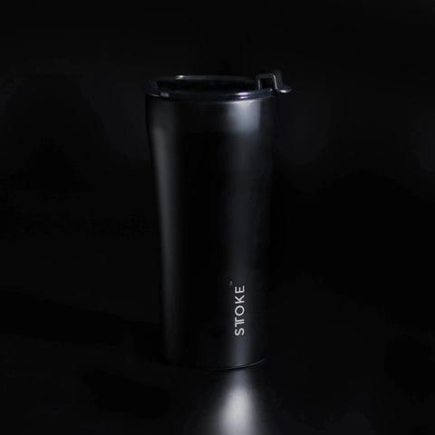 【STTOKE】精品陶瓷保溫杯 無盡黑 全黑限定款 460ml 16oz 陶瓷內膽 隨行杯
