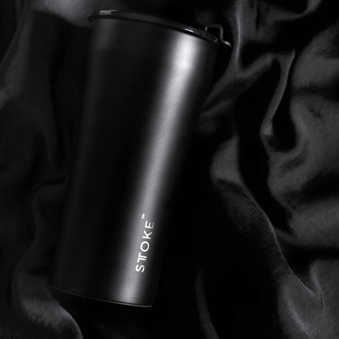 【STTOKE】精品陶瓷保溫杯 無盡黑 全黑限定款 460ml 16oz 陶瓷內膽 隨行杯