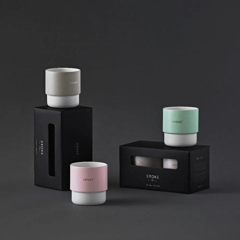 【STTOKE】Swirl Home 精品陶瓷咖啡杯 200ml 7oz 單入 雙入組