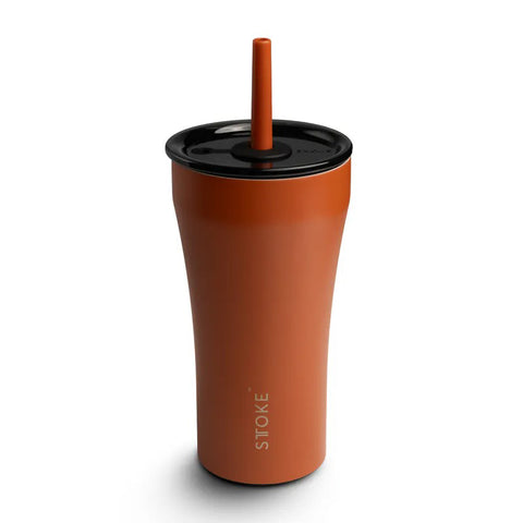 【STTOKE】精品陶瓷保溫杯 防漏吸管 580ml 20oz 陶瓷內膽 隨行杯
