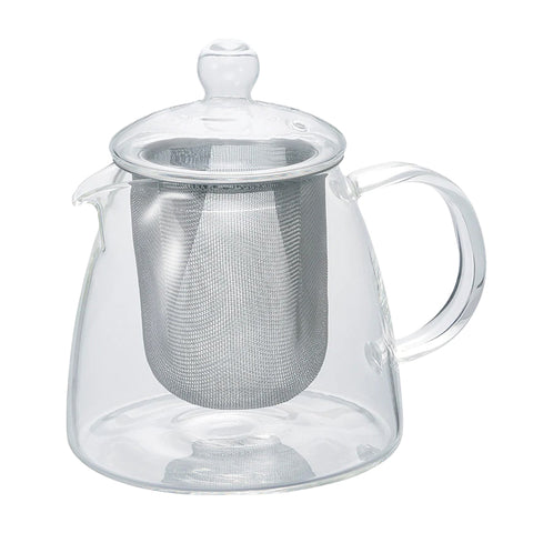 【HARIO】極簡花茶壺 700ml 日式透明玻璃茶壺 花茶壺 泡茶壺 花草茶壺(CHEN-70T)