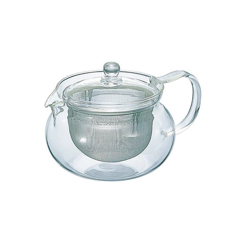 【HARIO】茶茶急須丸形茶壺 450ml 700ml 耐熱玻璃茶壺 不鏽鋼濾網 CHJMN-45T CHJMN-70T