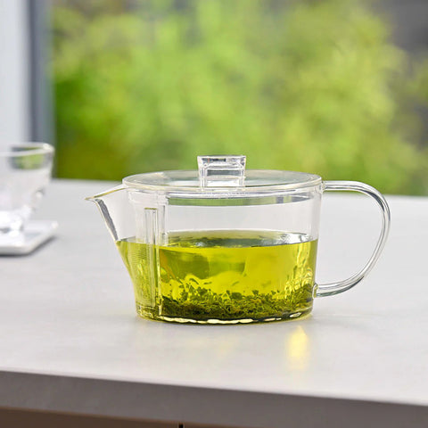 【HARIO】晶透濾沁茶壺 450ml 日本製 Tritan透明濾茶壺 泡茶壺 露營/居家必備 FIK-45-T